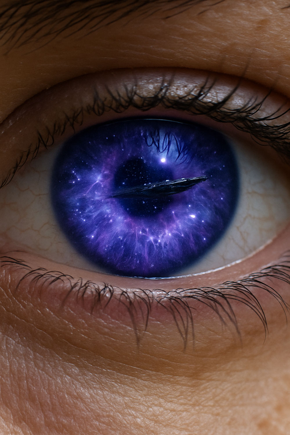 Violet eye with the Eidolon reflected